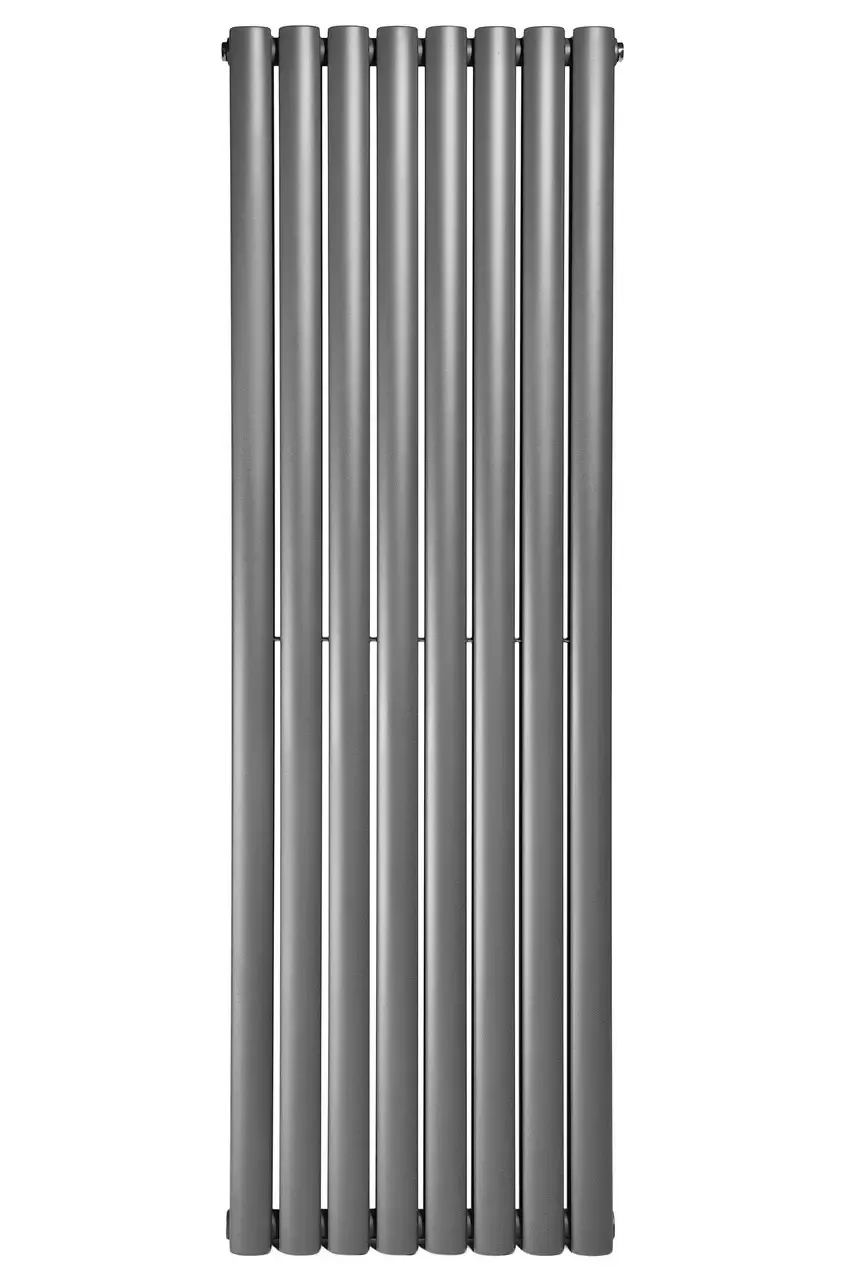 Вертикальный дизайнерский радиатор отопления ARTTIDESIGN Rimini II 8/1500/472/50 серый матовый Фото - 1
